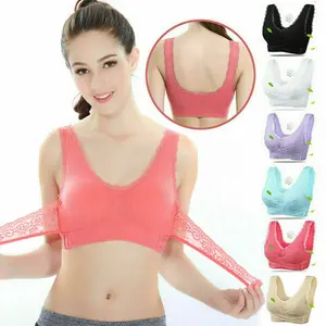 Women Lightweight Comfort Sleep Bras, Yoga Bralette Sports Bra Without Rims  