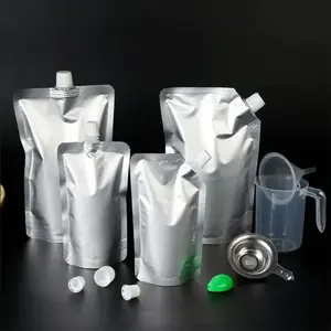 Pochettes d'usine de haute qualité sacs imprimés fournis pochette de jus de fruits à bec debout emballage de jus doypack