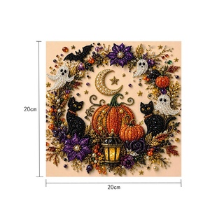 Kit Pittura Diamante Fai da Te Halloween Natale, Set Artigianale Fatto a Mano Stile Nordico con Perle Acriliche per Decorazioni Murali Casa e Regali - Product Image 5