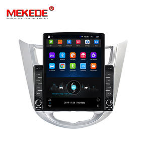 Lecteur DVD de voiture MEKEDE Tesla Android 9 1+16G Quad Core pour Hyundai Solaris <span class=keywords><strong>Accent</strong></span> Verna Radio stéréo audio GPS WIFI - Product Image 3