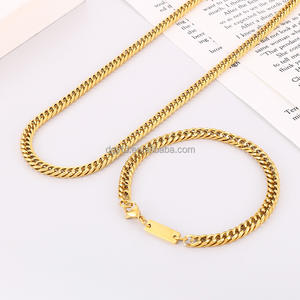 Bracelet gravé pour hommes or 18 carats bijoux en acier inoxydable tendance vente en gros bracelets personnalisés avec chaîne <span class=keywords><strong>gourmette</strong></span> avec logo laser et barre d'identification - Product Image 5