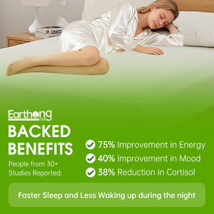 EU Size EMF protection Grounding Bed <strong>Sheet</strong> with 15% Silver for Sleep Quality Improvement Earthing <strong>Sheets</strong> with OEKO Certified - Product Image 5