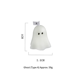 Halloween Ghost Candles Scented White Candles Spooky Candles <b>Goth</b> <b>Gifts</b> for Ghost Decor - Product Image 5
