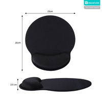 Tapis de Souris Ergonomique Personnalisé en PVC Blanc Sublimable avec Repose-Poignet et Logo Imprimé pour Ordinateur – Vente en Gros