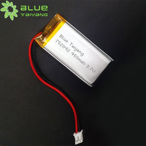 맞춤형 용량 충전식 리튬 이온 500mAh 리포 배터리 3.7V 450mAh 리포 배터리 752042 - Product Image 2