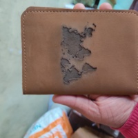 Portefeuille en cuir Pu, porte-monnaie gravé personnalisé en cuir imprimé boussole marron styliste porte-cartes portefeuille véritable étui de voyage couverture
