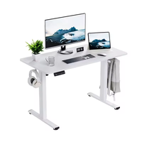 Bureau électrique moderne réglable en hauteur avec mémoire de position, table ergonomique assis-debout pour le gaming, structure en acier inoxydable