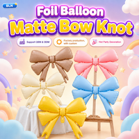Ballon géant mat en forme de nœud papillon en Mylar BLN pour la vente en gros – Idéal pour les anniversaires de filles, la fête des enfants, les mariages, les décorations et les accessoires photo