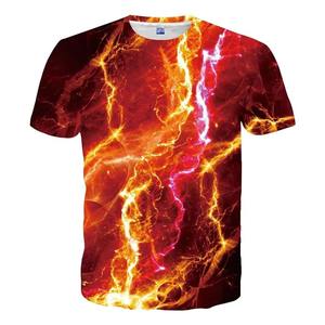 T-shirts pour hommes en tissu tricoté de haute qualité, respirants, grande taille, manches courtes, col rond, imprimés par sublimation, en vente - Product Image 4