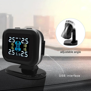 High Quality Car <b>TPMS</b> Tire Safety Monitoring System With USB Port Cigarette LCD Display <b>TPMS</b> External Sensor - Product Image 3