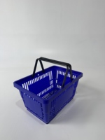 Paniers de courses en plastique portables de grande capacité personnalisables pour supermarchés