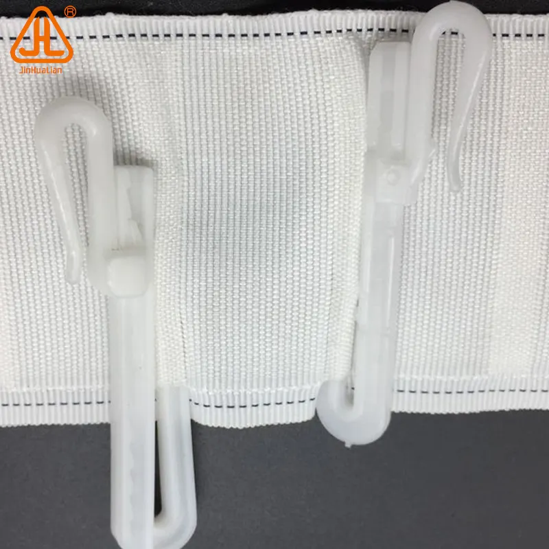 Kunststoff-Vordhänge-Zubehör einstellbarer Vorhanghaken für Vorhangstangen Zubehör weiß PE modern einfach einfach klassisch 8 cm