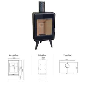 JingXin Fabricante Triangular <span class=keywords><strong>Chimenea</strong></span> de leña de pantalla completa para esquinas interiores - Product Image 1