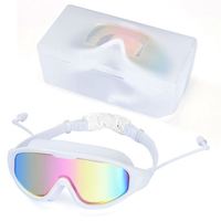 Lunettes de natation Roterdon avec protection UV, miroir, étanches, durables, anti-buée, couleur personnalisée, logo personnalisé, ajustement universel
