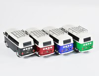 Mini-lecteur de musique portable étanche BT pour voiture, camion, bus, avec basses stéréo, Bluetooth, FM, USB, 5W, WS-266, haut-parleur sans fil avec lumière LED