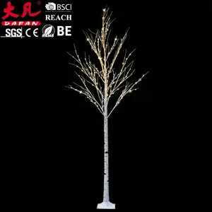 New Fashion 240cm Artificial Birch Christmas Outdoor Waterpoof Led Decoration Tree Light