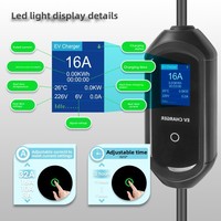 Europäischer Standard Typ 2 zu Schuko-Stecker Tragbares EV-Ladegerät 16A 3,5KW AC 240V Haushalt BYD Weilai Schnellladung TÜV-Zertifiziert