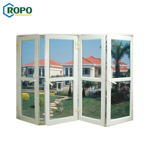<span class=keywords><strong>ROPO</strong></span> Australia Estándar Balcón Acordeón Temper Glass UPVC Marco Puerta Plegable - Product Image 4