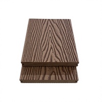 Modern Matte Anti-Slip WPC Plastic Decking with 3D Wood Grain Texture Interlocking Waterproof Eco-Friendly Outdoor Flooring