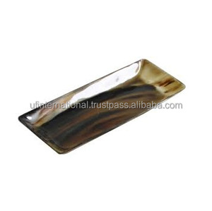 Bandeja de servicio de cuerno de búfer Natural hecha a mano, fabricada por artesanía, tamaño personalizado, precio barato con venta - Product Image 2