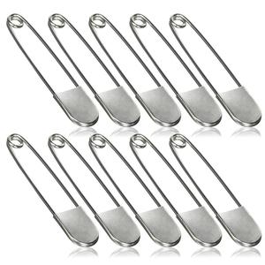 Grandes épingles de sûreté, grandes épingles de sûreté en acier inoxydable pour le linge robuste, taille 5 pouces (127mm) - Product Image 1