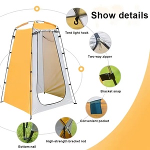 Versatile campo doccia esterno tenda da bagno spogliatoio portatile con borsa da trasporto completo <span class=keywords><strong>Set</strong></span> doccia da campeggio e servizi igienici portatili - Product Image 2