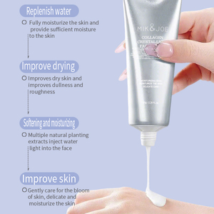 Masque facial hydratant IK&<span class=keywords><strong>JOE</strong></span> au collagène et perles de cristal, effet peeling léger, booste l'élasticité de la peau, minimise les ridules, <span class=keywords><strong>film</strong></span> transparent et doux - Product Image 5