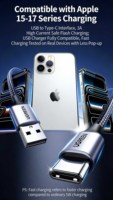 Cable UGREEN USB-A a USB-C 3.0 de Carga Rápida y Sincronización de Datos para Disco Duro Externo