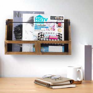 Étagères murales de rangement pour la décoration de la maison, organisateur de présentoir de fichiers, support pour magazines et courrier - Product Image 2