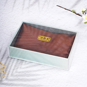 Customized acrylic <b>plastic</b> gift <b>box</b> with paper bottom and transparent lid for food, health products, ginseng, bird's nest, and - Product Image 1