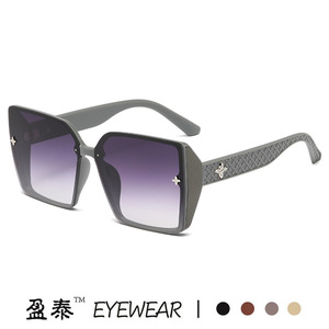 Yingtai Eyewear <b>Oversized</b> Square <b>Sunglasses</b> UV400 PC Frame Women Fashion Beach Glasses - Product Image 4