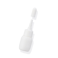 3ml 5ml 10ml 15ml Mini flacon compte-gouttes de sérum capillaire en plastique blanc avec couvercle de buse
