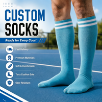 Chaussettes de sport antidérapantes en tricot fin pour l'été, anti-bactériennes, avec revers personnalisé, hauteur genou, échantillons gratuits pour athlètes - Vente en gros