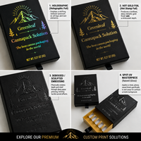 Emballage personnalisé résistant aux enfants, boîte à cigarettes de luxe, emballage de cônes pré-roulés pour herbes sèches avec logo