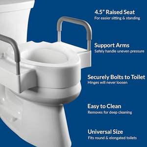 Kursi toilet naik Mason dengan sandaran tangan & orang tua kursi toilet naik - Product Image 3