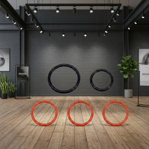 <b>O</b>-<b>Ring</b> Seal Set Red And Black <b>Rubber</b> <b>Rings</b> For Mechanical Applications - Product Image 2
