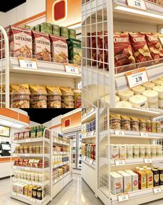 Étagère de présentation de supermarché à double face légère et perforée, 5 niveaux, revêtement en poudre époxy, étagères multifonctionnelles en métal - Product Image 5