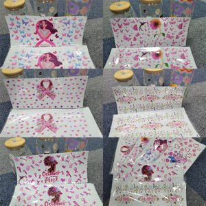 Gobelets de 16oz étanches UV pour les transferts de tasse sensibilisation au <span class=keywords><strong>cancer</strong></span> du <span class=keywords><strong>sein</strong></span> lavable résistance aux UV impression par transfert de chaleur pour - Product Image 5