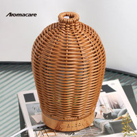 Aromacare 100Ml Aromathérapie Ultrasons Air Rotin Humidificateur Aroma Diffuseur D'huiles Essentielles