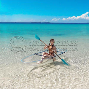 Nouveau design 1 personnes kayaks de pêche canoë et kayak 1 homme kayak gonflable avec pagaie et cadre en aluminium - Product Image 4