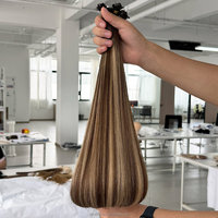 Estensioni per capelli ricci con punta piatta Yuanzhen all'ingrosso dalla fabbrica, doppia trama, cheratina russa, capelli umani