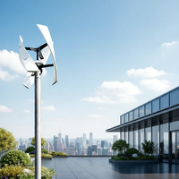 Éolienne à axe vertical 1000W 12v 24v 48v Générateur à lévitation magnétique - Conception peu encombrante pour usage résidentiel et commercial de petite taille
