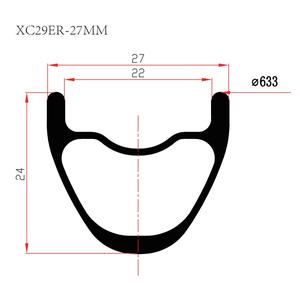 Jantes en carbone ultralégères 2022 Toray T800 Carbone 29 pouces - Product Image 6