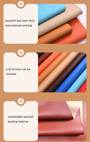 Deux Litchi Texture 0.7mm Relief Tricoté Dos Vinyle Tissu Faux Synthétique PVC Cuir Rouleau pour Canapé Sacs Chaise Siège De Voiture