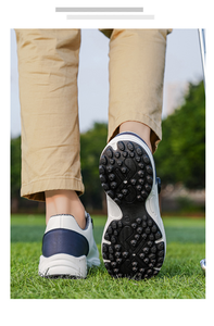 Zapatos de Golf Unisex Grises con Sistema de Cordones Boa, Parte Superior de PU, Suela de Goma, Entresuela de EVA, Forro de Malla, Diseño Transpirable e Impermeable - Product Image 5