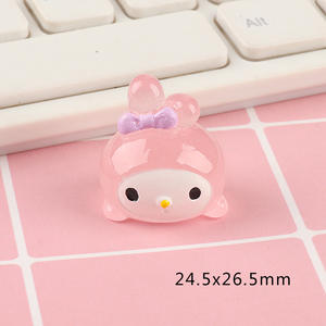 Nouveau design en gros dessin animé petit animal lumineux en trois dimensions résine matériaux faits à la main ornement - Product Image 4