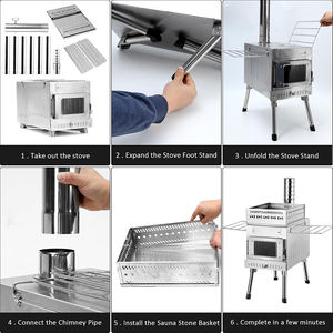 新しいデザイン冬防水屋外モバイルサウナテントポータブル屋外サウナテント - Product Image 6