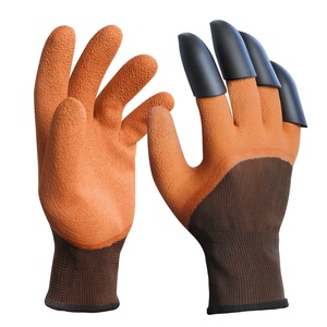 Guantes de jardinería para excavación y plantación, con puntas de los dedos resistentes, 4 garras de plástico ABS, antideslizantes, a prueba de espinas - Product Image 1