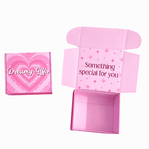 Cartón Rosa corrugado Material de envío Logística Embalaje Ecológico Mailer Caja de papel con logotipo personalizado Reciclado Impreso - Product Image 3