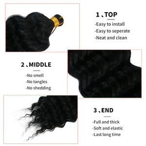 Extensions de cheveux synthétiques Marley <span class=keywords><strong>Twist</strong></span> <span class=keywords><strong>Meche</strong></span> 3X, trame simple pré-séparée, afro crépu, résistantes à la chaleur, non inflammables, pour Spring <span class=keywords><strong>Twist</strong></span> et Cuban <span class=keywords><strong>Twist</strong></span> - Product Image 5